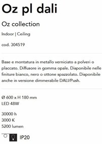 Lustra / Plafoniera LED design modern circular OZ PL dali alba