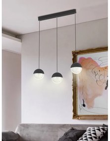 Lustră LED pe cablu FURNI 3xLED/5W/230V neagră