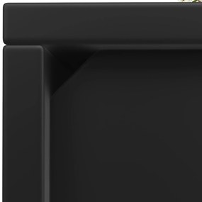 Comodă modernă cu sertare, Negru | Aosom Romania