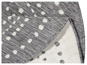 Covor pentru exterior NORTHRUGS Bali, ⌀ 140 cm, gri