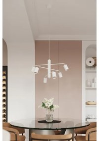 Lustră pe cablu Sollux SL.1206 LEMMI 6xGU10/10W/230V alb