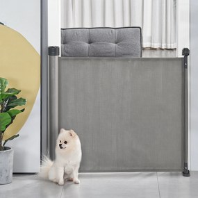 Bariera de siguranta PawHut pentru caini, 140x88 cm, gri | AOSOM RO