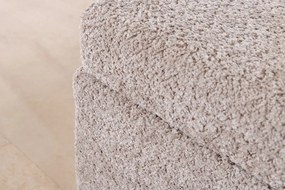 Bancheta tapitata cu spatiu de depozitare Extravagancia 140cm, boucle champagne greige
