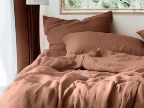 Lenjerie de pat din muselin Mussari maro deschis Dimensiunile lenjeriei: 70 x 90 cm | 140 x 200 cm