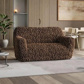Gaico Huse bielastice VELVET maro fotoliu dublu (l. 120 - 160 cm)