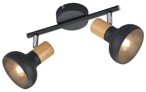 Spot negru mat ø 10 cm Latika – Trio