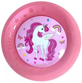 Unicorn Rainbow Colors set de farfurii din plastic micro premium 4 bucăți 21 cm