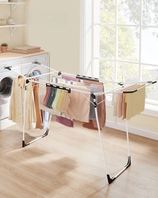 Uscător de rufe BREEZE, 56,5x173x96,5cm, alb SongmicsHome
