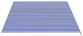 Panza de rezerva copertina, albastru si alb, 5x3,5 m Albastru si alb, 500 x 350 cm
