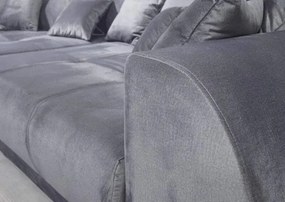 Canapea extensibilă dumonde cu 2 lăzi de depozitare si sezut confortabil din spuma high-density, Verona Royal Antracit 310x100 cm