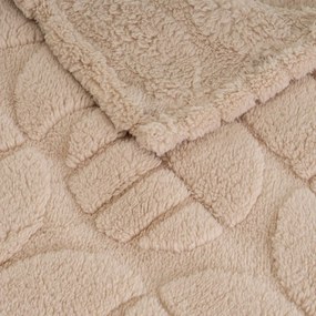 Pătură maro deschis din micropluș-cocolino 130x160 cm Mid Century – Casa Selección
