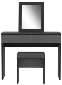 Set Masuta Toaleta Delice, Gri Wolfram Uni Si Stejar Negru, 100.3 Cm