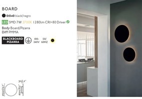 Aplica LED decorativa cu lumina ambientala design modern 35cm BOARD