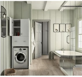 Dulap adânc deasupra mașinii de spălat NATALI TIP 9, alb