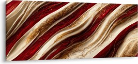 Tablou - Aur - textură albă (120x50 cm)
