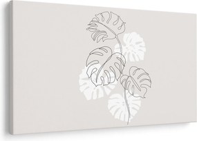Tablou - Linia de artă monstera N⁰3 (90x60 cm)