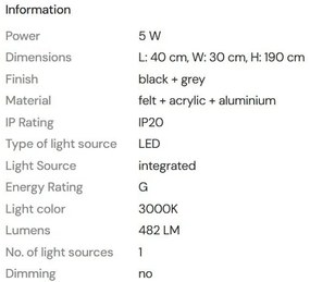 Lustra/Pendul LED design decorativ Deux negru