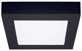 Plafonieră LED/12W/230V 3000/4000/6000K negru pătrat Solight WD171-B