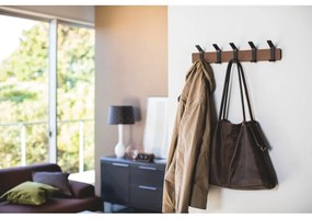 Cuier de perete negru/în culoare naturală din lemn masiv de frasin Rin Oscuro – YAMAZAKI