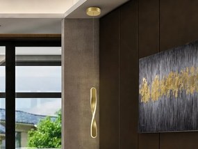 Lustra/Pendul LED design modern Twist auriu