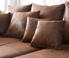 Canapea extensibilă dumonde cu 2 lăzi de depozitare si sezut confortabil din spuma high-density, Verona Madagaskar Brown 310x100 cm