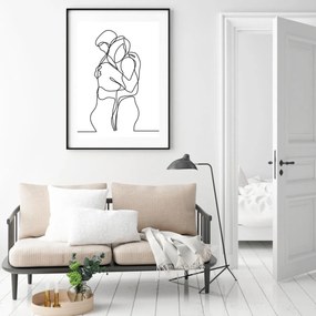 Poster - Dragoste dintr-o linie (A4)