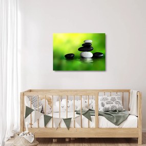 Tablou pe sticlă - Pietre pentru relaxare (70x50 cm)
