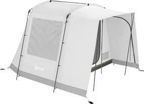 Outsunny Cort hayon pentru 2-4 persoane, 320 x 280 x 205 cm, cort auto 2 în 1 impermeabil, cort tip tunel cu 4 uși, fereastră, prelată pentru podea | Aosom Romania