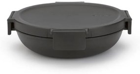 Cutie pentru alimente Brabantia Make&Take 1006299, 1 L, Inchidere ermetica, Fara BPA, Gri inchis