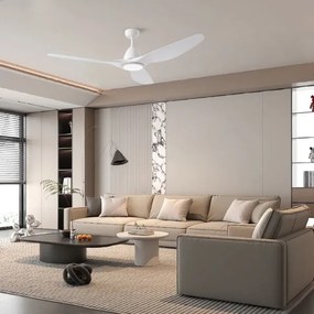 ZEVENTI - Ventilator de tavan URBINO LED/20W/230V Wi-Fi Tuya, alb + telecomandă