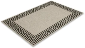 Covor Zara, Decorino, 60x110 cm, polipropilena, gri/negru