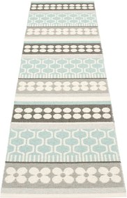 Covor tip traversă pentru interior și exterior gri/turcoaz 70x270 cm Asta Pale Turquoise – Pappelina