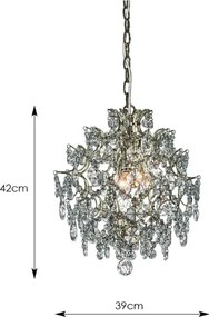 Markslöjd 100524 - Lustră pe lanț ROSENDAL 3xE14/40W/230V