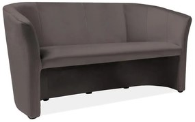 Canapea Cuba Velvet, trei locuri, gri