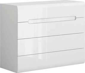 Comoda AZTECA TRIO, alb, PAL, cu sertare, 105x41x84 cm