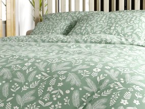 Lenjerie de pat din polibumbac ARBORA verde Dimensiune lenjerie de pat: 2 buc 70 x 90 cm | 200 x 220 cm