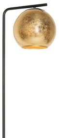Lampă de podea de design neagră cu sticlă aurie - Bert