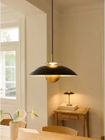 Halo Design STEPP 749102-LED — lustră suspendată pe cablu, LED/24W/230V, Ø46 cm, negru/alamă, dimabilă