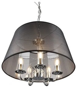 Lustră pe lanț CIMA 5xE14/40W/230V negru Reality