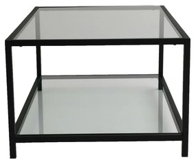 Măsuță de cafea Astra Black cu sticlă fumurie