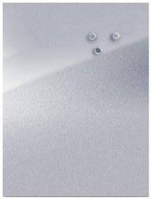 Tablă magnetică pentru notițe INOX + 3 magneți, 60x80 cm, ZELLER