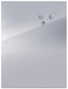 Tablă magnetică pentru notițe INOX + 3 magneți, 60x80 cm, ZELLER