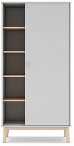 Șifonier pentru copii alb 90x181 cm Esteban – Marckeric