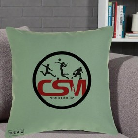 Perna Personalizata CSM Sighetu Marmatiei Sport, 40x40 cm, Verde, Husa Detasabila, Perna Inclusa, BEKZ®