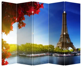 Paravan - Toamna la Paris (210x170 cm)