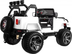 Masinuta Electrica cu acumulator pentru copii NOVOKIDS™ Jeep 4X4 PRO, 2 locuri, Max 40 kg, Roti din Cauciuc EVA, 3-10 ani , Husa ploaie si rucsac ,2