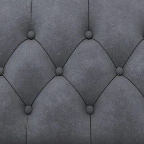 Canapea gri închis extensibilă cu tapițerie din catifea 236 cm Felix – Støraa