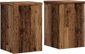 vidaXL Suporturi de plante 2 buc. lemn vechi 25x25x35cm lemn prelucrat