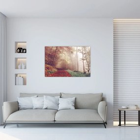 Tablou - Plimbarea de toamnă prin pădure (90x60 cm)