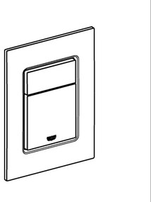 GROHE 37535AL0 - Placă de acționare SKATE COSMOPOLITAN S 130 × 172 mm grafit
